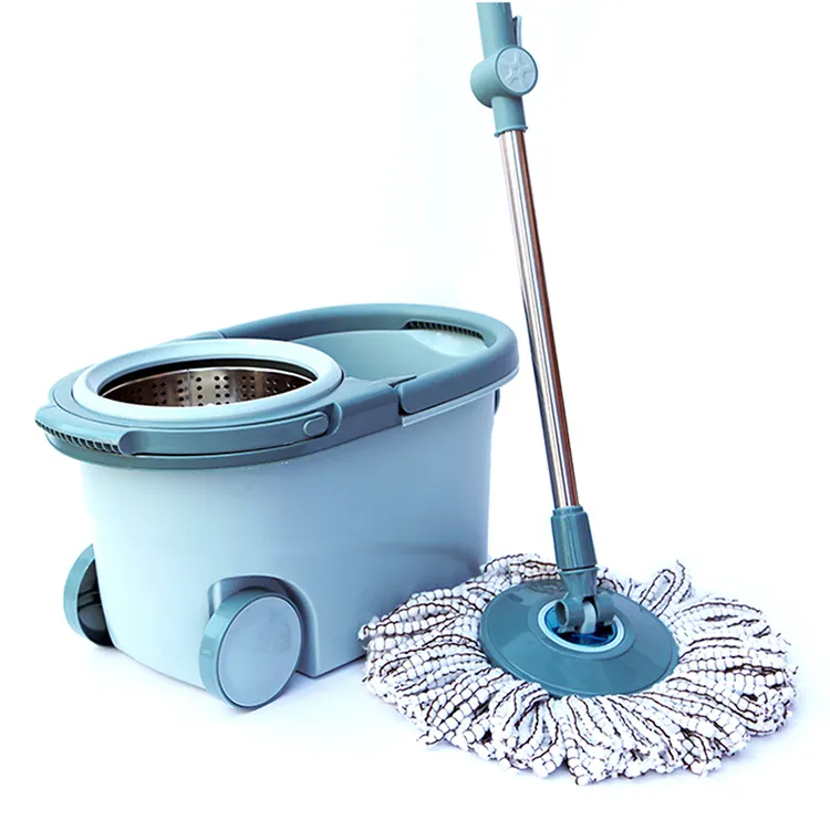 2024 family gifts 360 rotating magic microfiber mop and bucket set