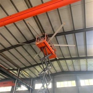 Ventilador de techo Industrial, alta eficiencia, Hvls, grande, para exteriores, restaurante, 24 pies - Product Image 5