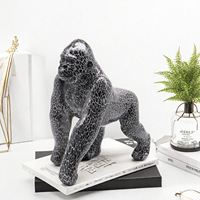 Nouvelles Figurines Artistiques Modernes et Simples en Résine Époxy Sculptée, Ornements de Gorille, Art Populaire, Décoration Artistique pour la Maison et les Fêtes, Personnalisables