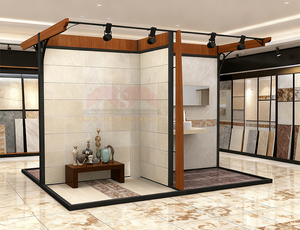 Customized Sanitary Ware <strong>Bathroom</strong> System <strong>Tile</strong> Simulation <strong>Display</strong> Room <strong>Ceramic</strong> Stone Rack <strong>Stand</strong> Metal <strong>Tile</strong> <strong>Display</strong> Box - Product Image 4
