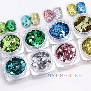 Cross-border <span class=keywords><strong>2022</strong></span> New Net Red Acrylic Nail Art Lentejuelas Gradient Glitter Mixed Light Jewelry Popping Powder Decoraciones al por mayor - Product Image 2