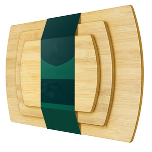 Bamboo Chopping Blocks <b>Square</b> Antibacterial Kitchen Cutting Board <b>Set</b> For Home Use - Product Image 1