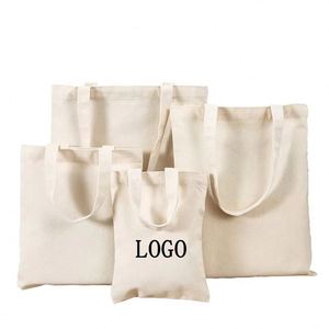 Custom Medium <b>Canvas</b> <b>Tote</b> Bags Long Handle High Quality Eco-Friendly Cotton Fashionable Letter Pattern Zipper Closure Custom - Product Image 3