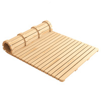 Lit moderne et confortable en bois massif, lit surélevé en tatami épais, résistant à l'humidité, respirant, structure en rangée pour maison locative, lit pliant