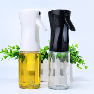 Hot Sale 200ML Portable BBQ Kitchen Plastic Glass Olive Oil Sprayer Cooking Vinegar Oil Spray Bottle