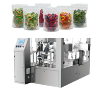 Machine d'emballage automatique de produits surgelés, machine de pesage et de remplissage rotative pour sachets préformés, pour légumes surgelés, CE OEM ODM