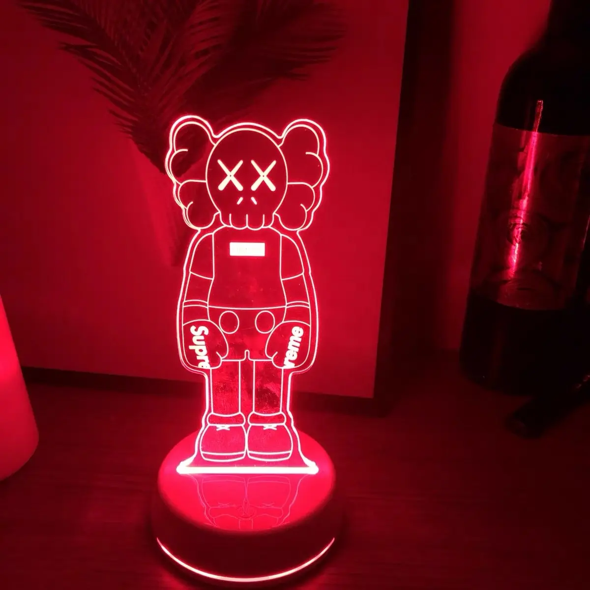 Luci notturne creative della lampada LED di abitudine 3D LED della luce ambientale della decorazione della lampada di Kaws di marca di High Street
