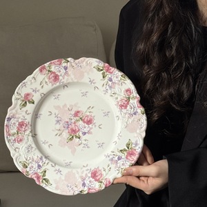 <span class=keywords><strong>Set</strong></span> di <span class=keywords><strong>Piatti</strong></span> in Porcellana con Stampa Floreale <span class=keywords><strong>Rosa</strong></span> Europea, <span class=keywords><strong>Set</strong></span> di Tazze e <span class=keywords><strong>Piatti</strong></span> Vintage in Rilievo per Servizio da Tavola Matrimoniale - Product Image 4