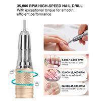 Professionele Borstelloze Elektrische Nagelboor Krachtige Hoge Snelheid Led Display Lage Trillingen E Vijl Manicure Nagelschuurmachine
