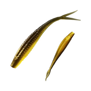 61pcs 6.5cm 1.5G chia ngã ba đuôi mềm jerkbait Minnow mồi Kit nhựa mềm Shad Baits crappie Bass Mồi Câu Cá - Product Image 5