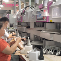 Équipement de fabrication QUANYI : Moteur à engrenages automatique pour chaussures, cimentage, séchage et activation des semelles extérieures, haute capacité 380V/220V