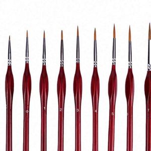 Juego de 10 Pinceles de Acero Inoxidable Golden Maple para Detalles, Pinceles en Miniatura para Pintura Artística Fina, Acrílico, Acuarela, Óleo - Product Image 4