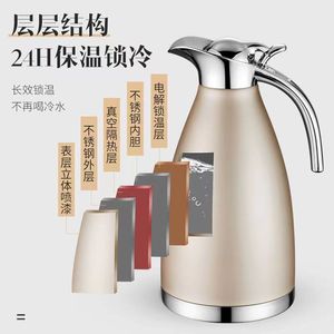 Stainless Steel Vacuum Insulated Kettle 24H Hot Water Storage Thermal Jug For Office Home Use - Product Image 1