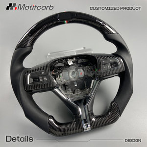 Volante de fibra de carbono personalizado con pantalla LED inteligente para Ghibli Levante GTS Quattroporte 2013-2020 - Product Image 3