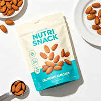 Sacs d'emballage alimentaire personnalisés, pochettes verticales refermables à fermeture éclair en Mylar Doypack pour snacks, bonbons, noix, aliments secs, imprimés sur mesure