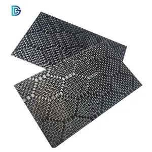 100% Carbon Fiber Laminated Sheet 3k Football Hexagon Honeycomb Pattern Carbon Fiber Sheet 1mm 2mm 3mm 4mm 5mm