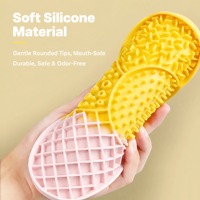 Tapis de Mangeoire Lente et Assiette à Lécher en Silicone en Forme de Fruits/Glace pour Animaux de Compagnie (Chats et Chiens) – Idéal pour l'Intérieur et les Voyages – Vente en Gros