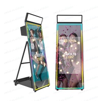 Miroir de 72 pouces intégré dans un moniteur LCD de 43 pouces caméra reflex numérique léger miroir magique machine à selfie photomaton avec mini PC