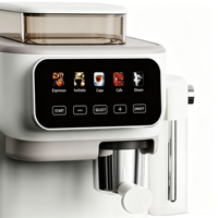 Cafetera Espresso Anbolife Bean to Cup de 20 Bares con Molinillo Integrado, Función de Preparación en Frío y Caliente, Tanque de Leche, Fabricación OEM ODM