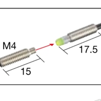 Capteur à fibre optique Keyence FU-R77, unité de fibre à faisceau traversant, filetage M4, câble coupable de 2 m, -40~60°C ℃   Longue distance de détection