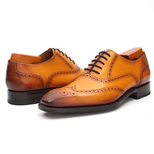 Vente en gros de robes de luxe de première qualité chaussures Oxford en cuir pour hommes prix le plus bas personnalisé - Product Image 4