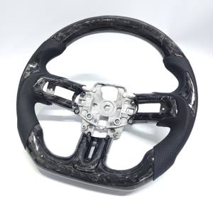 Volante de Fibra de Carbono Forjado para Ford <span class=keywords><strong>Mustang</strong></span> <span class=keywords><strong>GT</strong></span> V6 EcoBoost Shelby GT350 GT500 2015 <span class=keywords><strong>2016</strong></span> 2017 2018 2019 2020 2021 2022 2023 - Product Image 3