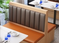 Bilido moderne restaurant occidental chaises dossier en cuir Simple hôtel Restaurant canapé meubles usine directe cabines de salle à manger