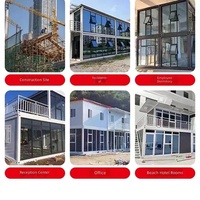 Maison conteneur modulaire préfabriquée économique à assemblage rapide, conception mobile pour villas, hôtels, dortoirs, bureaux |   Contemporain
