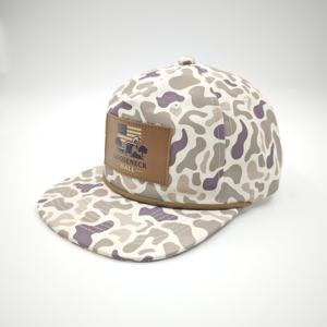 Casquettes de baseball ajustables en coton camouflage avec logo personnalisé, 5 panneaux, brodées, style Richardson 256, sans cordon - Product Image 5