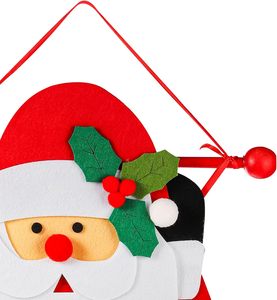 <span class=keywords><strong>Calendario</strong></span> de Adviento Navideño Colgante de Fieltro 3D, <span class=keywords><strong>Calendario</strong></span> de Cuenta Regresiva de Papá Noel de Fieltro con 24 Bolsillos de Almacenamiento para Decoración Navideña del Hogar - Product Image 4