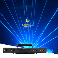 Barre laser d'animation à 6 têtes de lumière laser de scène RGBW de 12watts en gros pour la technologie de soirée DJ Dancing Floor; Économiquement