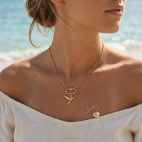 Collier Pendentif Oiseau en Acier Inoxydable Plaqué Or Dreamshow avec Fermoir à Fil, Chaîne Breloque, Bijoux de Mode en Gros