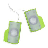 Mini haut-parleur USB portable à clipser en plastique pour ordinateur portable, ordinateur de bureau, tablette, lecteur de musique