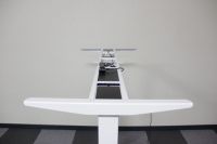 Cadre de bureau électrique moderne Richmat 120 kg à double moteur réglable en hauteur avec gestion des câbles