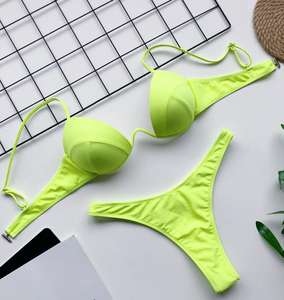 Nuovo STOCK 8 colori con ferretto Push up costumi da bagno Sexy <span class=keywords><strong>Bikini</strong></span> <span class=keywords><strong>brasiliano</strong></span> da <span class=keywords><strong>donna</strong></span> - Product Image 5