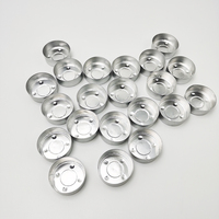 500 pièces de boîtes vides en aluminium pour bougies chauffe-plat, contenants pour cire de bougie et démoulage