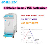 Pasteurisateur de produits laitiers pour crème glacée, lait de vache, fabrication de gelato, capacité 60l, fonctionnement facile, fabriqué en Chine, prix compétitifs