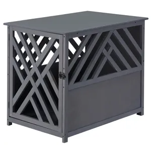 TIANYI Furniture Style Dog House Custom Wood Dog Crate End Table Decorative Dog Kennel Cage Supplies