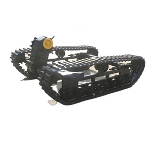 मिनी ट्रांसपोर्टर रबर ट्रैक चेसिस हवाई जहाज के पहिये 0.5Ton 120T क्रेन टैंक लोडर ट्रक Minig ड्रिल रिग खेत - Product Image 1