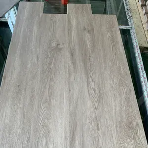 Lantai plastik tahan air kaku mewah vinil spc lvt lantai papan dengan lapisan bawah hibrida komposisi pvc 5mm 6mm 7mm