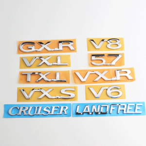 Emblème 2.5V V6 V8 VX VXR <span class=keywords><strong>TXL</strong></span> VXL pour Reiz <span class=keywords><strong>Land</strong></span> <span class=keywords><strong>Cruiser</strong></span> Prado, autocollant de couvercle de coffre en ABS, autocollants de carrosserie pour TOYOTA Refit - Product Image 2