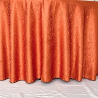Nappe Ronde Orange Brûlé 120 et 132 Pouces pour Mariages et Événements – Offre Spéciale