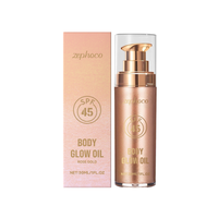Huile Corporelle Scintillante Or Rose Coco Légère Non Grasse Hydratante Éclatante Protection Hydratation Estivale Peau Radieuse