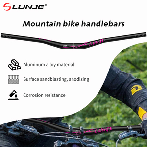 LUNJE Pièces détachées et accessoires de vélo Guidon <span class=keywords><strong>VTT</strong></span> Rise 25mm pour guidon Road Mountain Custom 31.8mm * 780mm Bicycle Handle - Product Image 3