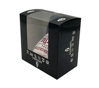 Vente en gros Snapcap Box Boîte en papier avec logo personnalisé pour casquette de baseball chapeau avec fenêtre Capuchon Emballage de boîte-cadeau avec votre logo imprimé