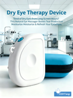 Appareil portable léger SSHTANG ABS pour la relaxation des yeux, soulageant la sécheresse oculaire des utilisateurs d'ordinateurs
