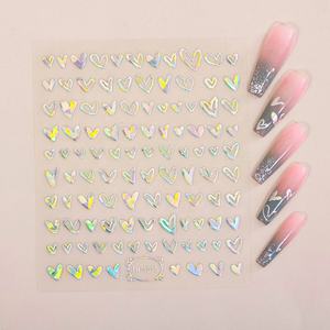 Showyboo personalizable 3D oro estampado láser <span class=keywords><strong>serpiente</strong></span> Bad Bunny Nail Art calcomanías Halloween <span class=keywords><strong>uñas</strong></span> diseñadores pegatinas DIY Stencil Nails - Product Image 2