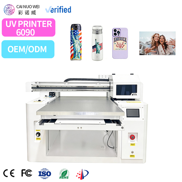 Cheapest 6090 A2 Uv Inkjet Flatbed Printer Bottle Printer Uv Printer Glass Acrylic Metal Printing Machine with Varnish Function
