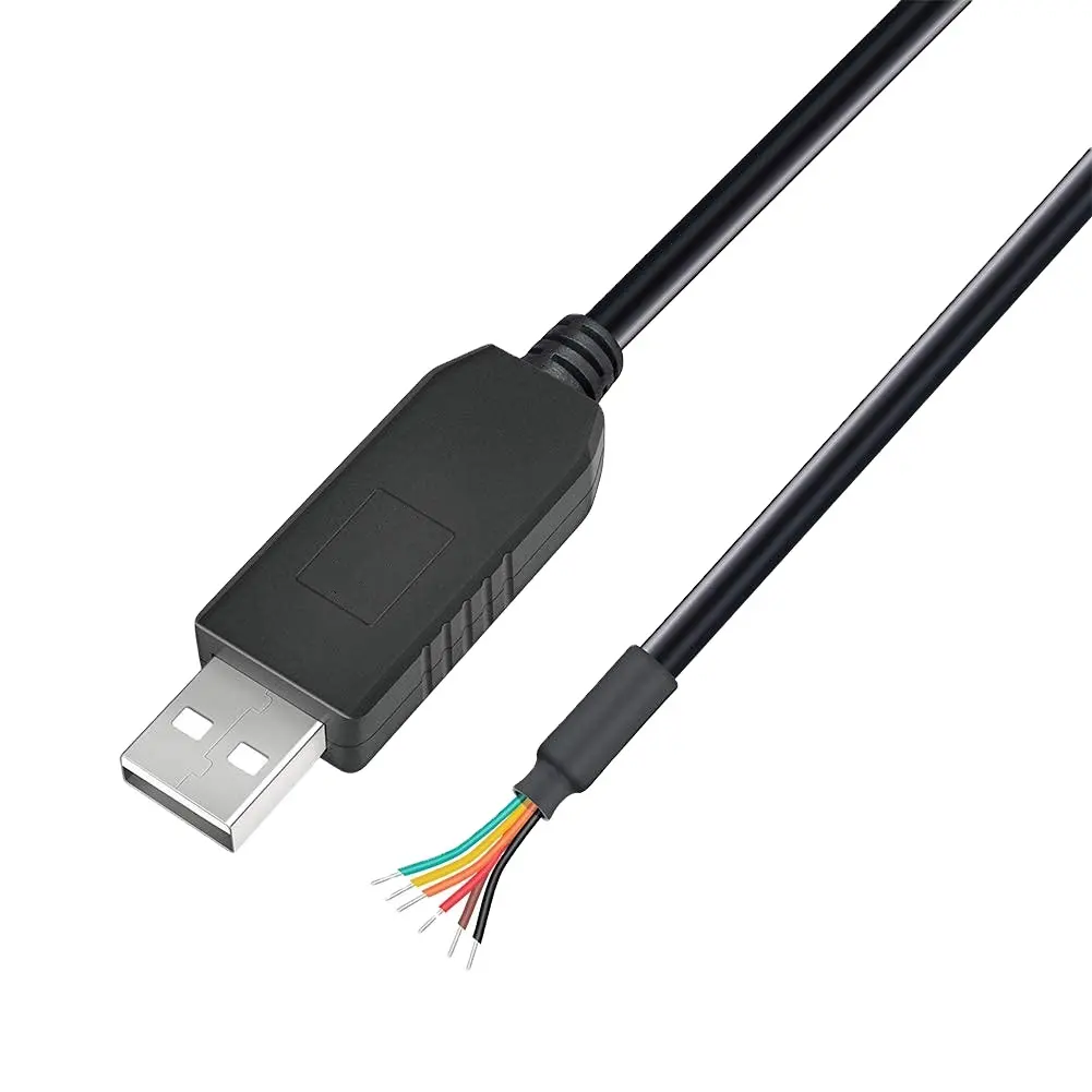 1.8m USB to TTL Serial 3.3V Adapter Cable 4 Wire End with FTDI Chip FT232 TX RX Signal for Wind ws 10 8 7 XP Vista