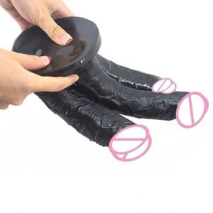 FAAK Triple Sided Anal Toys Triple Ended Sex Toys 3 Heads Triple Penetration Penis extreme Sex Tools Plastic Penis Alat Sex - Product Image 1